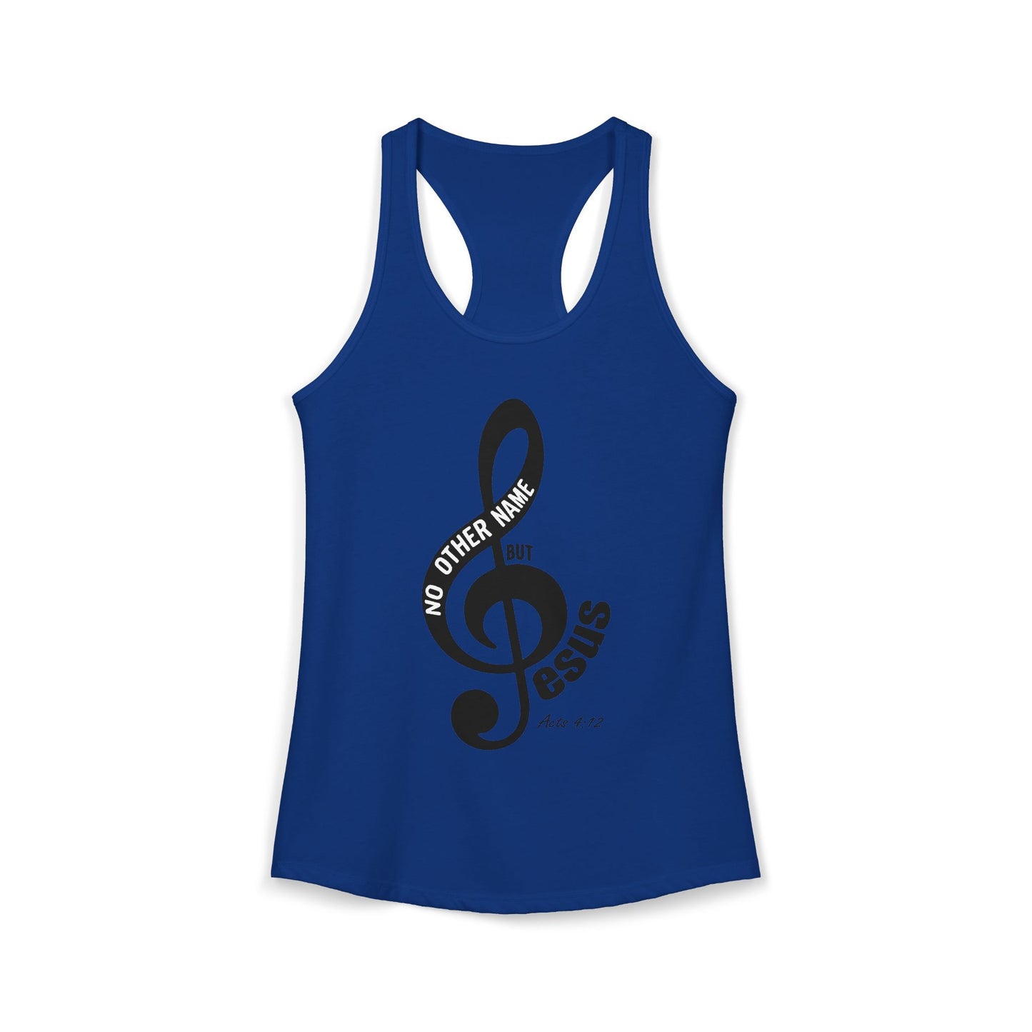 "No other name but Jesus" - Racerback Tank