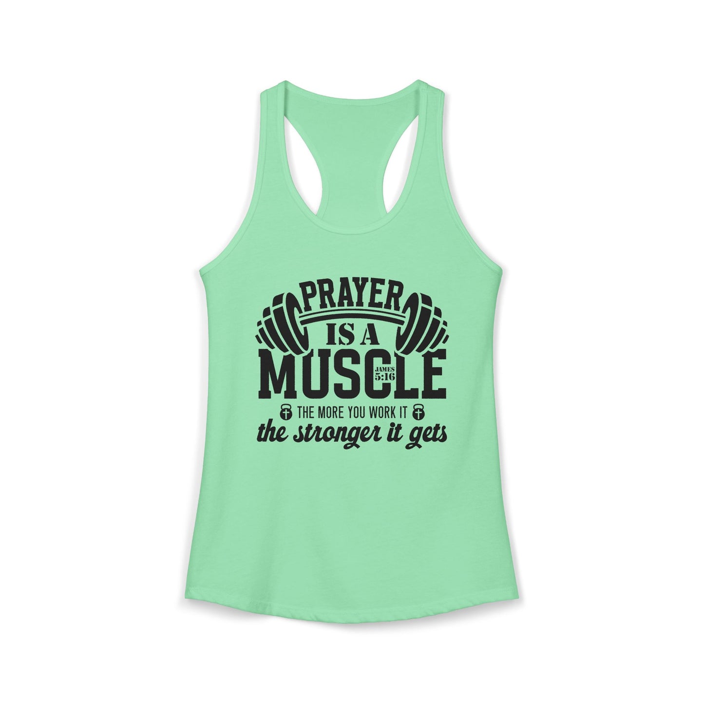 "James 5:16" - Racerback Tank