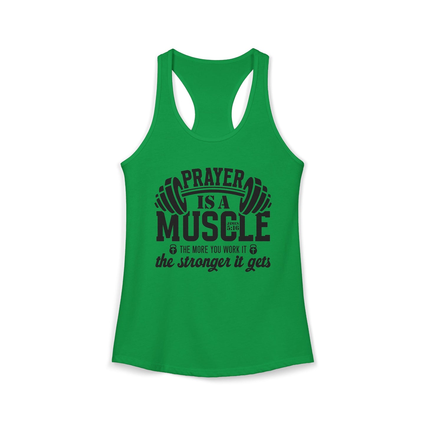 "James 5:16" - Racerback Tank