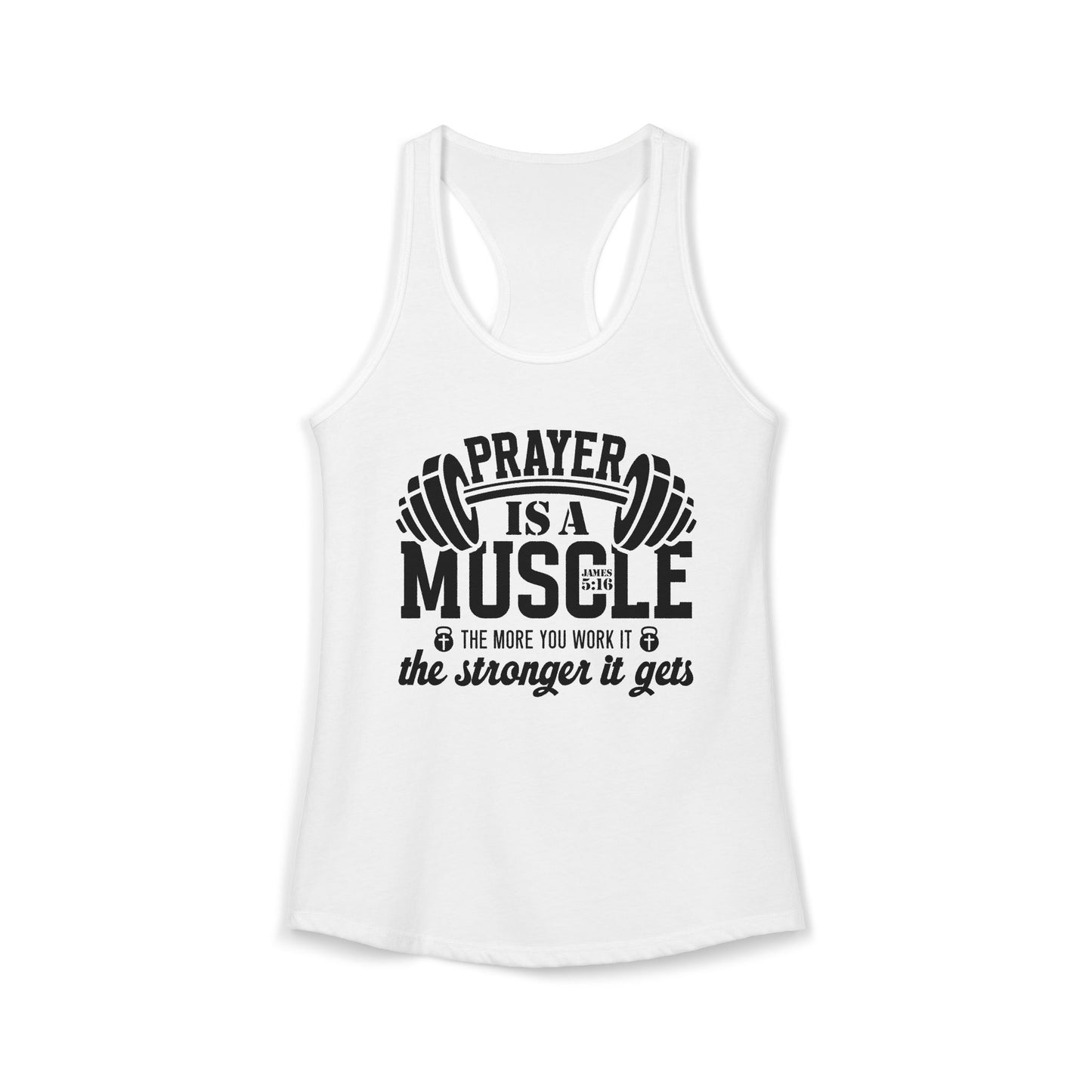 "James 5:16" - Racerback Tank