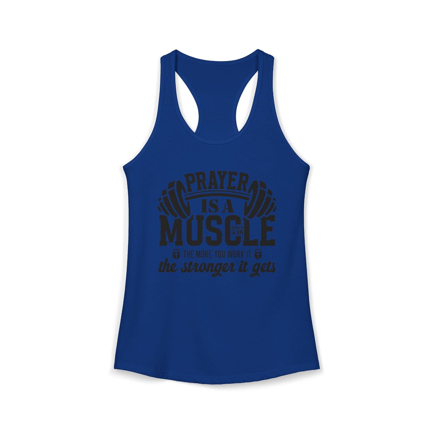 "James 5:16" - Racerback Tank