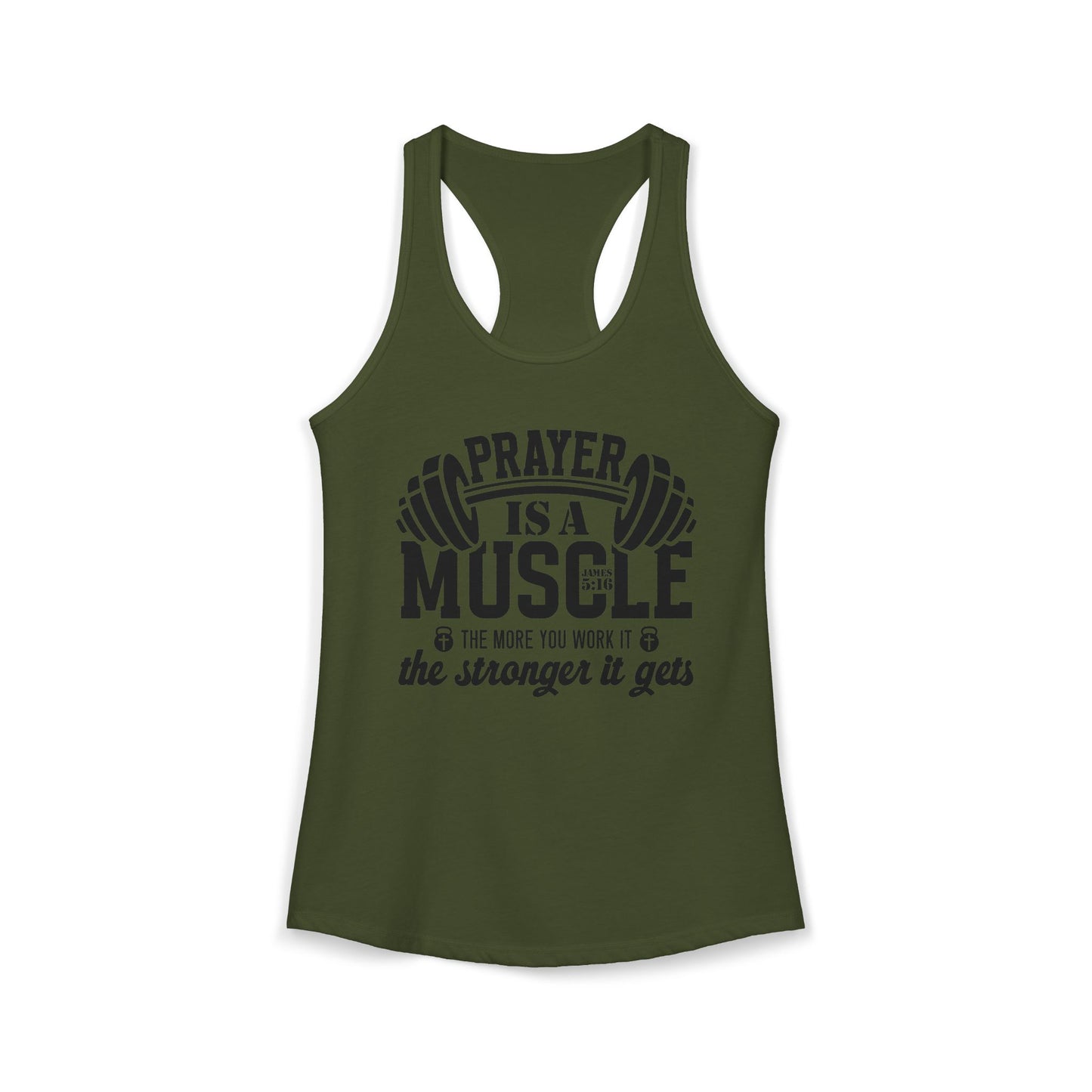 "James 5:16" - Racerback Tank