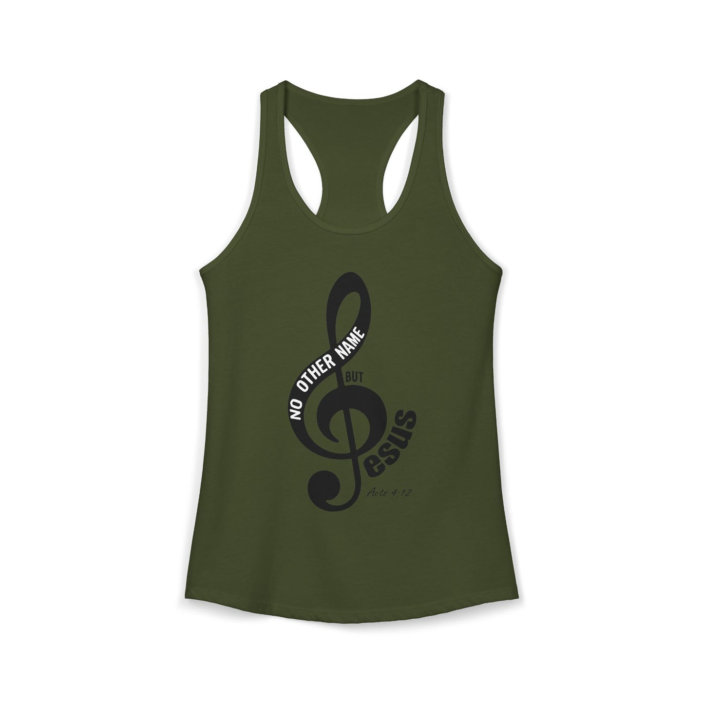 "No other name but Jesus" - Racerback Tank