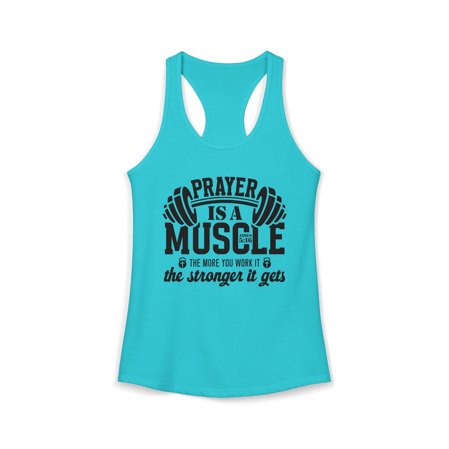 "James 5:16" - Racerback Tank