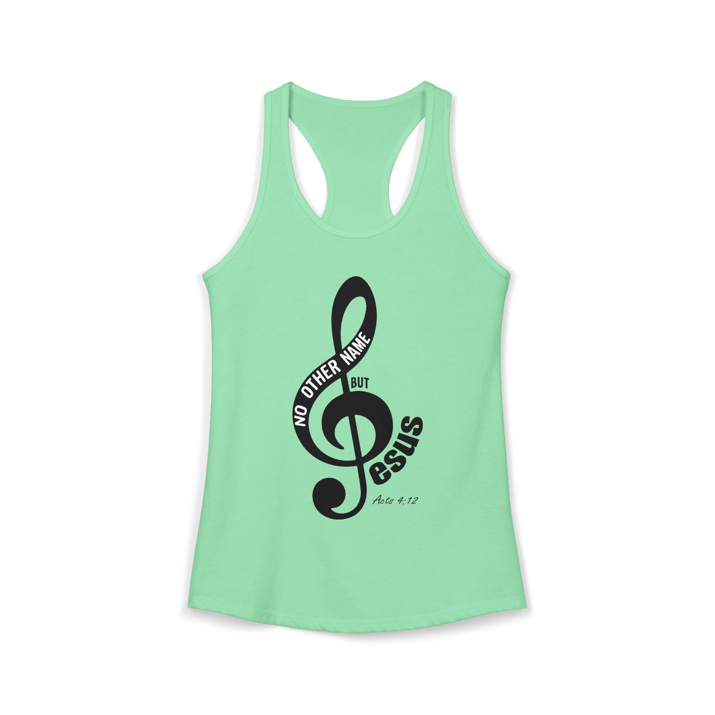 "No other name but Jesus" - Racerback Tank