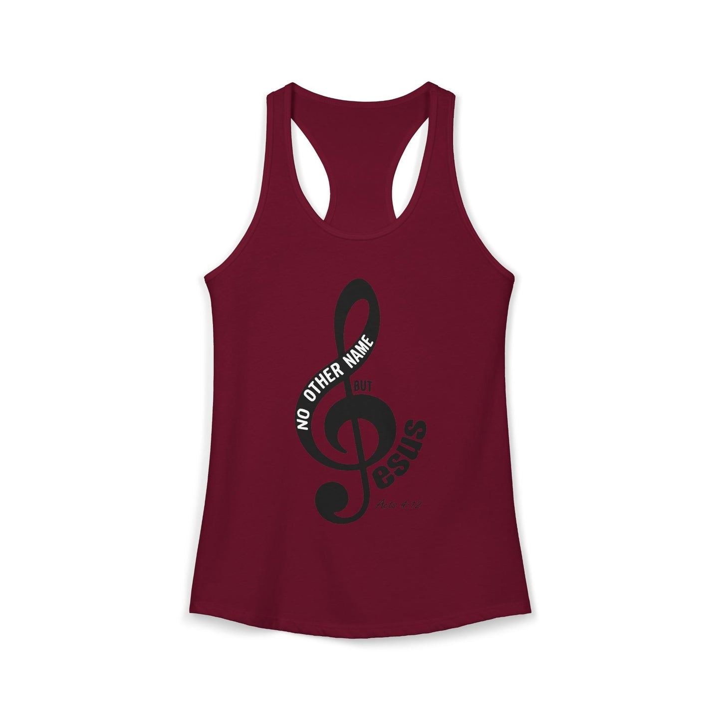 "No other name but Jesus" - Racerback Tank