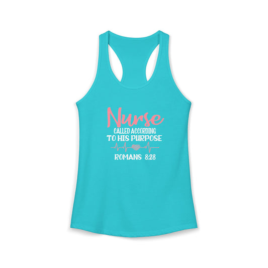 "Romans 8:28" - Racerback Tank