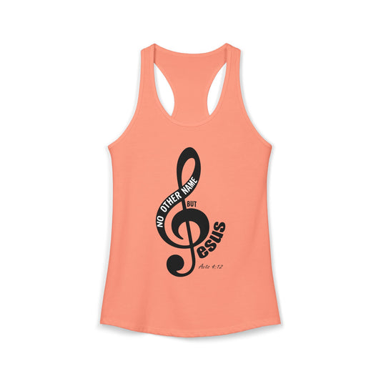 "No other name but Jesus" - Racerback Tank